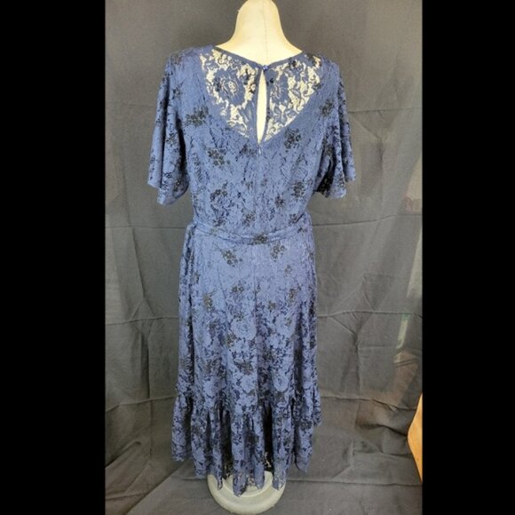 Lane Bryant 22 Navy Blue Lace Dress - Picture 4 of 7